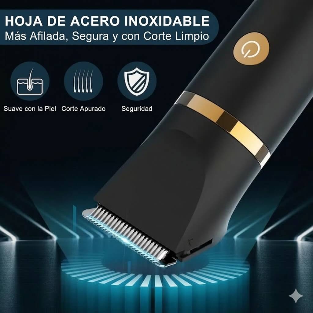 TrimPro 3-en-1 – Afeitadora Corporal de Precisión para Hombre