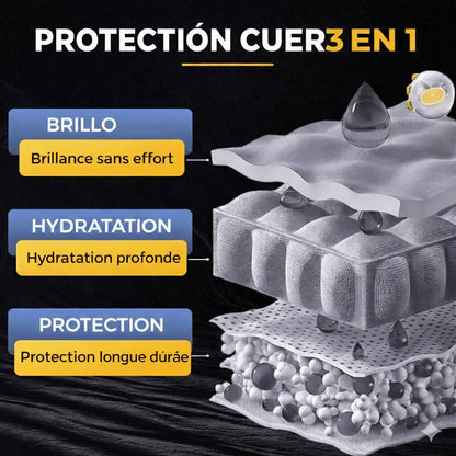 CREMA LIMPIADORA DE CUERO NUTRE, BRILLA Y PROTEGE AL INSTANTE