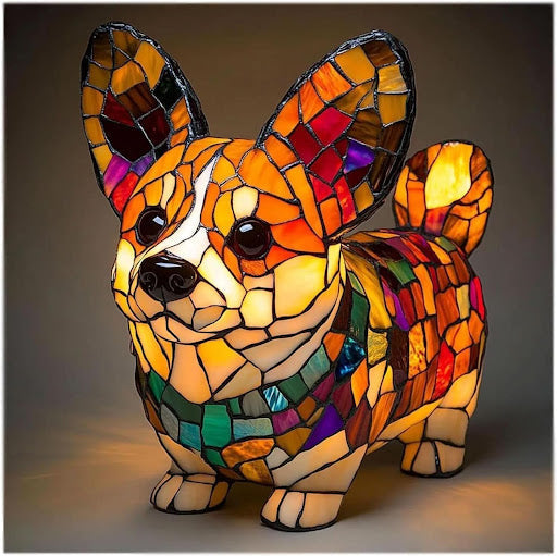 Veilleuse LED chien, parfaite pour une chambre d'enfant ou comme lampe d'ambiance relaxante.