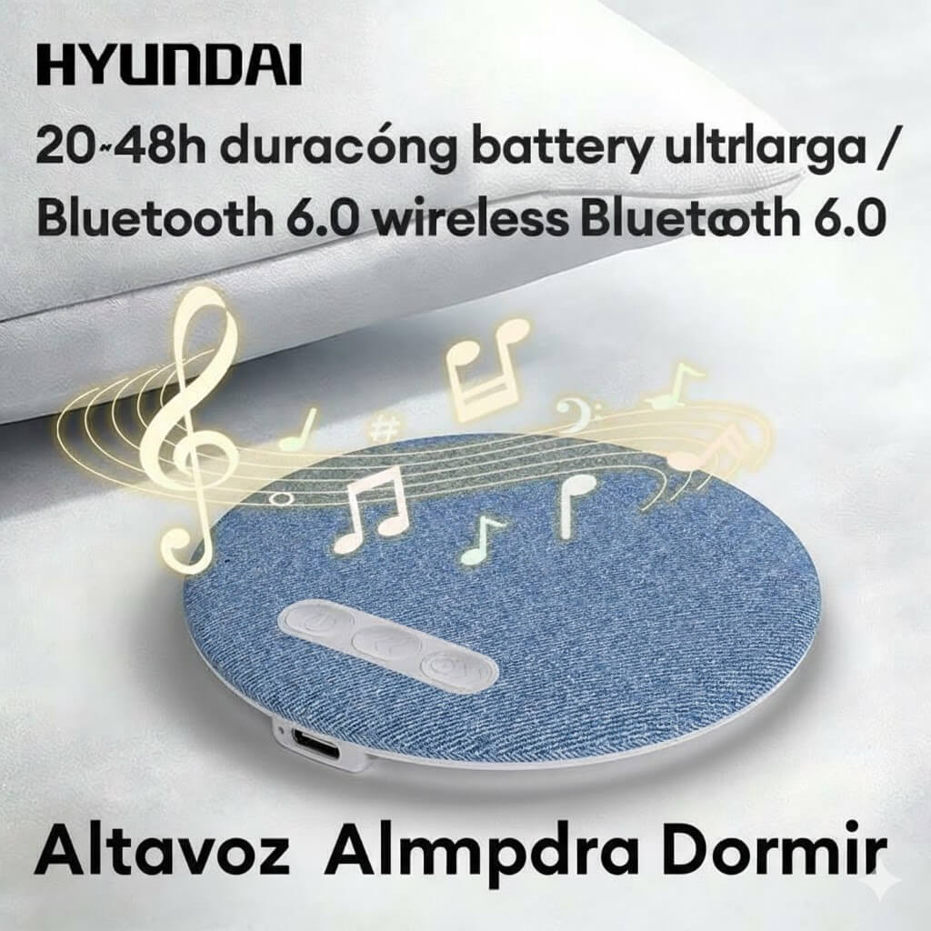 “ALTAVOZ DE ALMOHADA BLUETOOTH 6.0 – SONIDO SUAVE PARA DORMIR.”