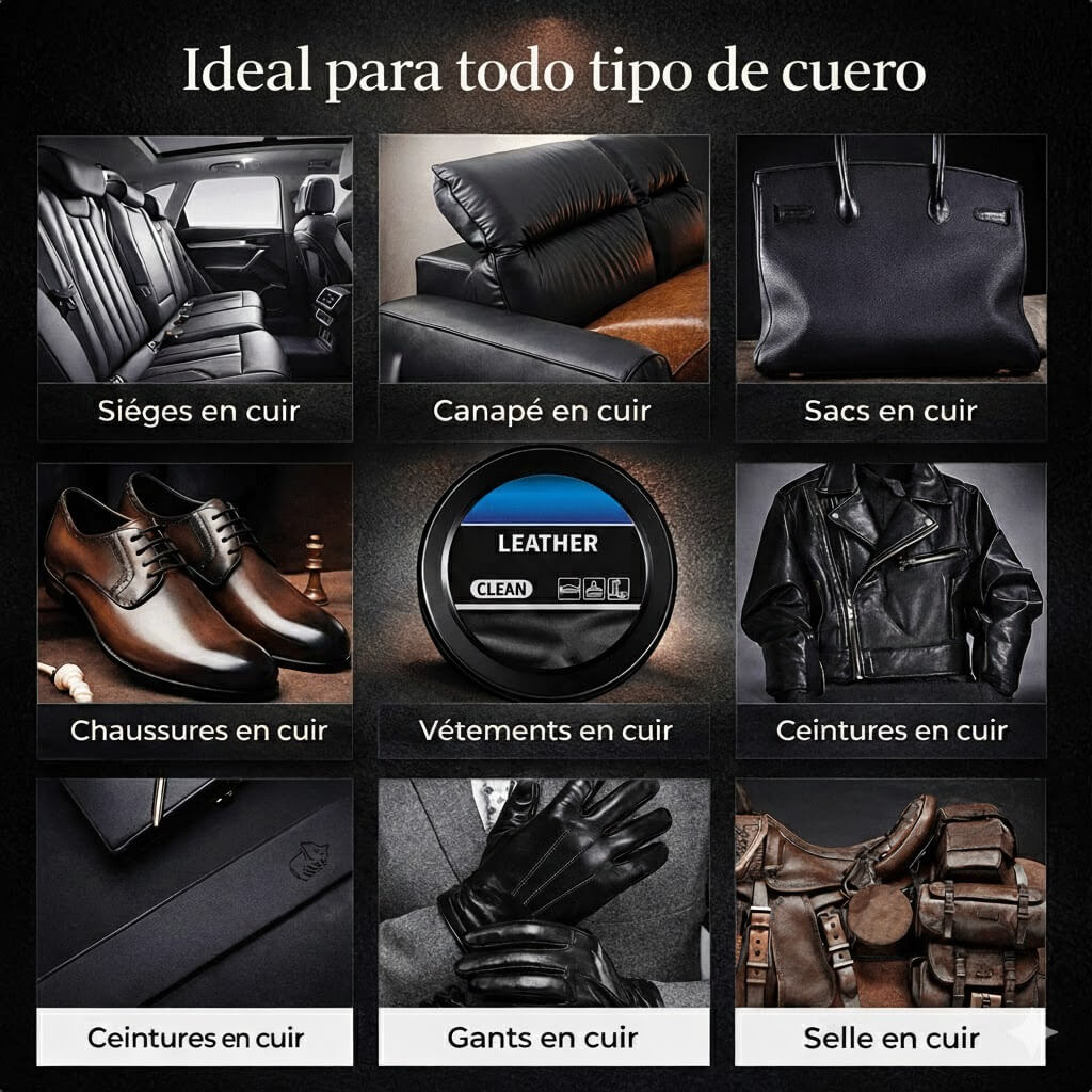 CREMA LIMPIADORA DE CUERO NUTRE, BRILLA Y PROTEGE AL INSTANTE