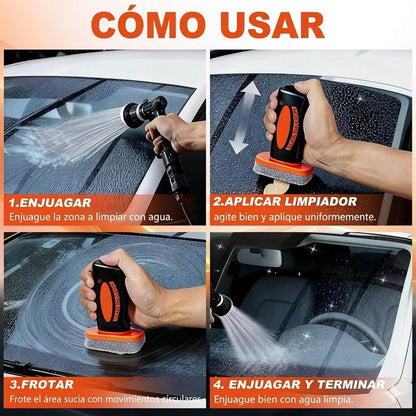 Limpiador Potente de Cristales para Coche y Parabrisas