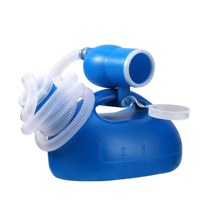 Urinal portable homme léger et anti-fuite. Conçu pour hygiène, confort et discrétion en voyage, camping ou maison.