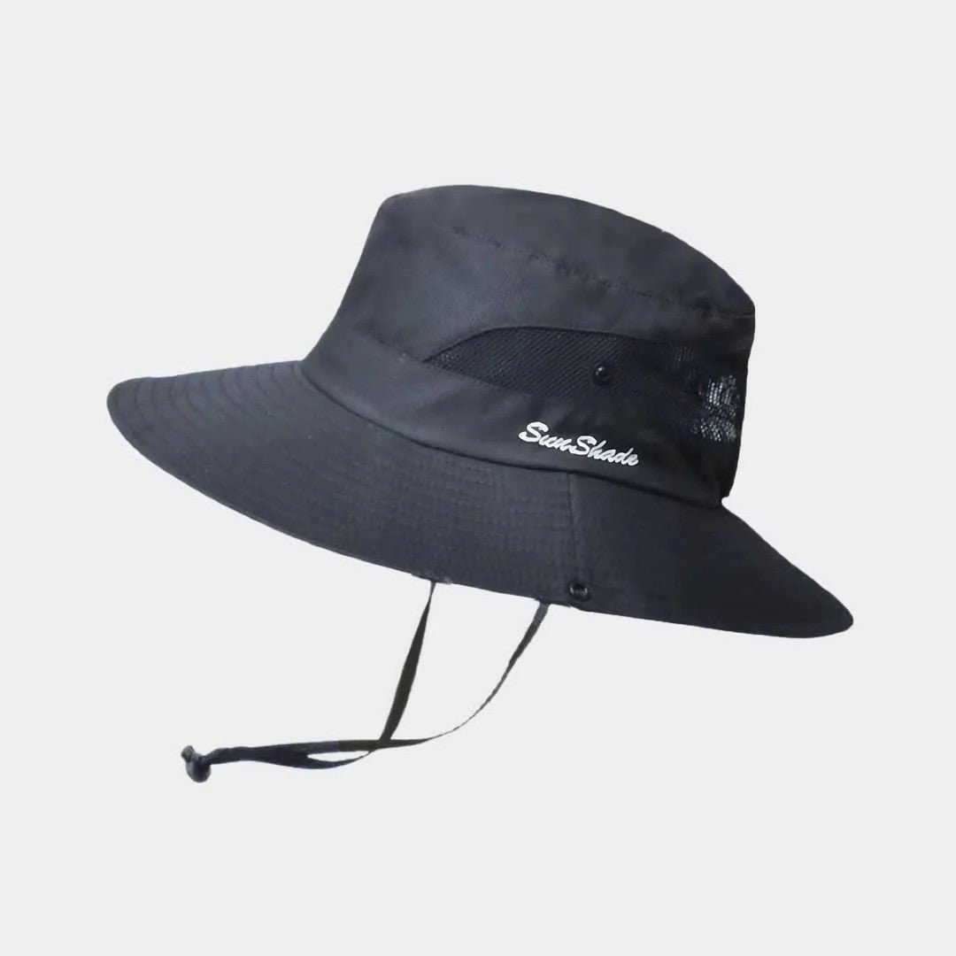 Chapeau d'été large bord femme, protection UV, léger, confortable, style mode.
