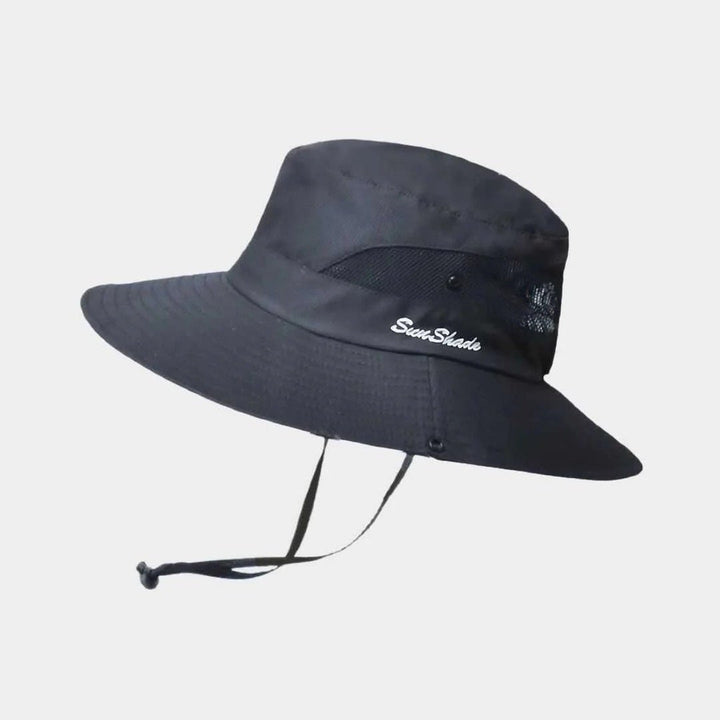 Chapeau d'été large bord femme, protection UV, léger, confortable, style mode.