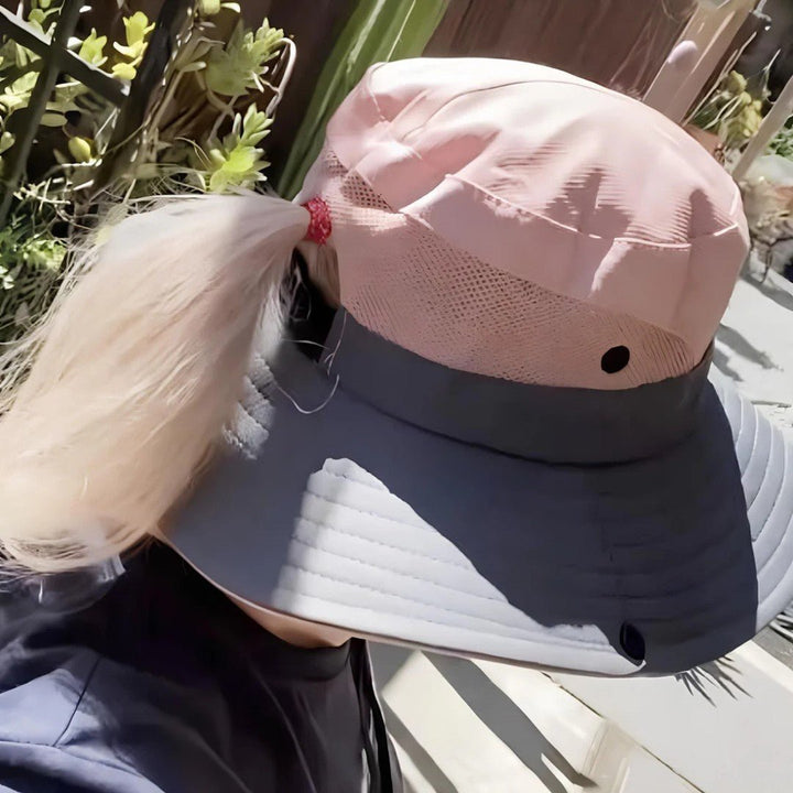 Chapeau de soleil femme, protection UV maximale, large bord, élégant & pratique.