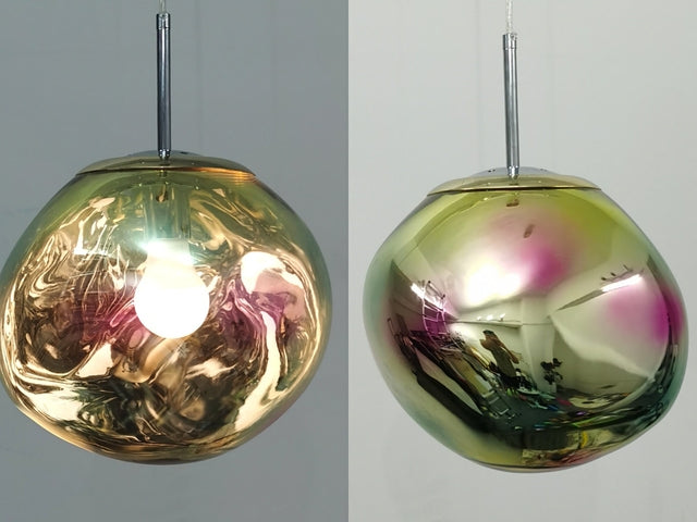 Lumière LED design "Lava", suspension moderne pour un salon ou une chambre.
