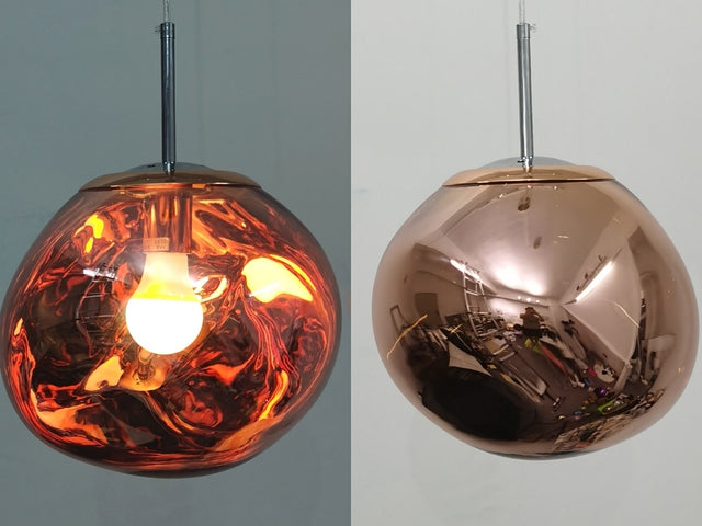 Lustre design LED élégant, effet lave, éclairage chic pour tout intérieur.