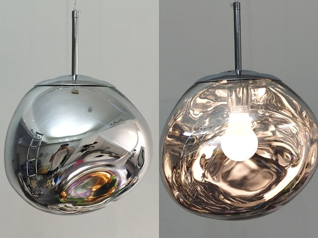 Éclairage LED design lave, lustre moderne pour une ambiance chambre unique.