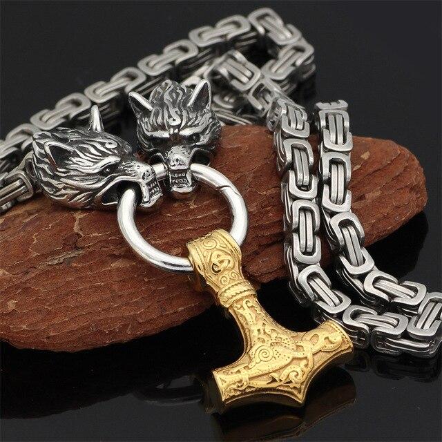 Bijou nordique, collier loup viking pour homme. Rappel de la mythologie et culture viking. Force et protection.