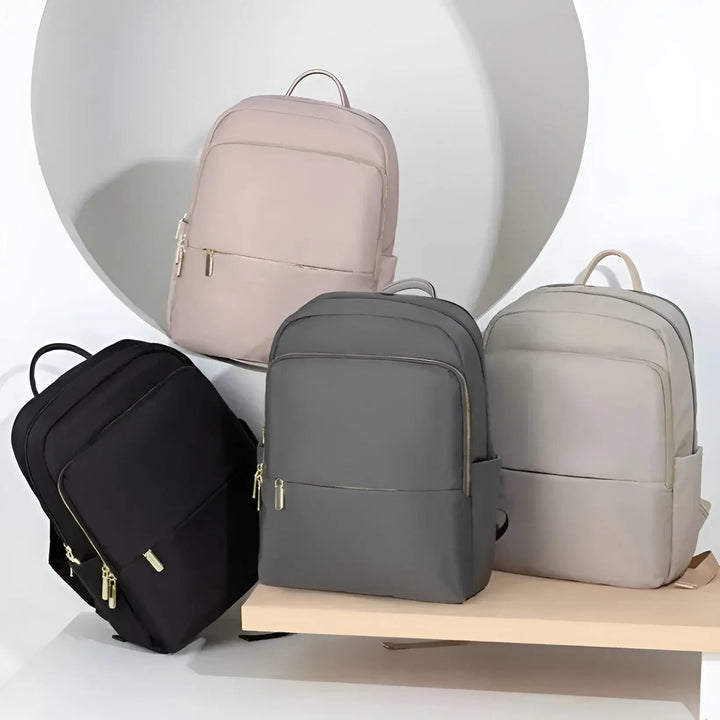Sac à dos femme avec compartiments, polyvalent et pratique pour le travail, voyage ou quotidien. Sac organisation élégant.
