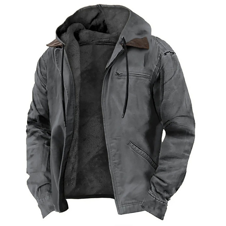 Manteau homme d'hiver très chaud, résistant aux intempéries. Offre protection optimale contre le froid.