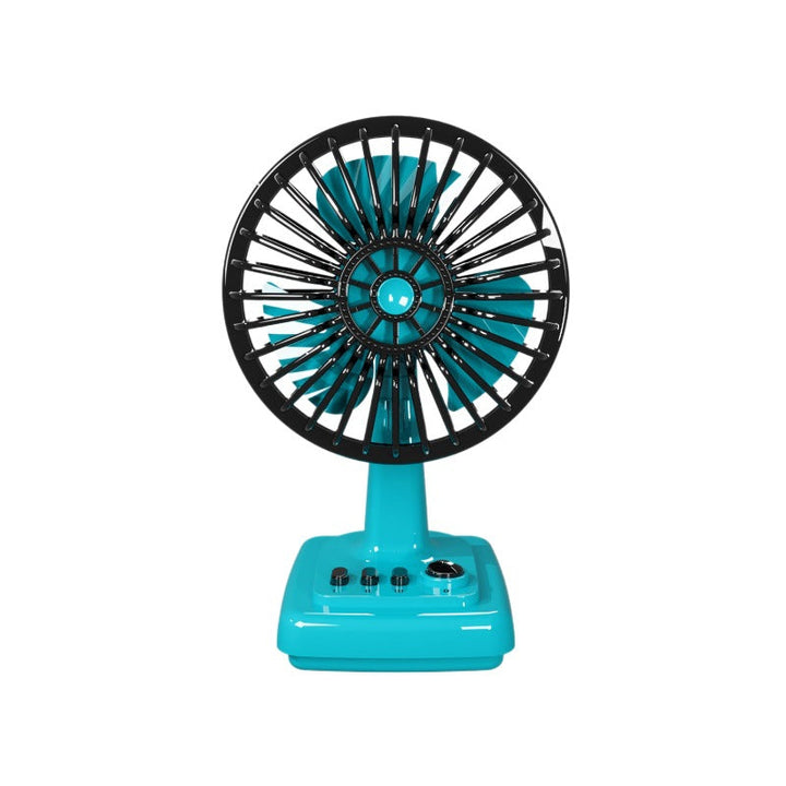 Ventilateur rétro de table, portable et élégant, parfait pour rafraîchir n'importe quel espace : bureau, maison en été.