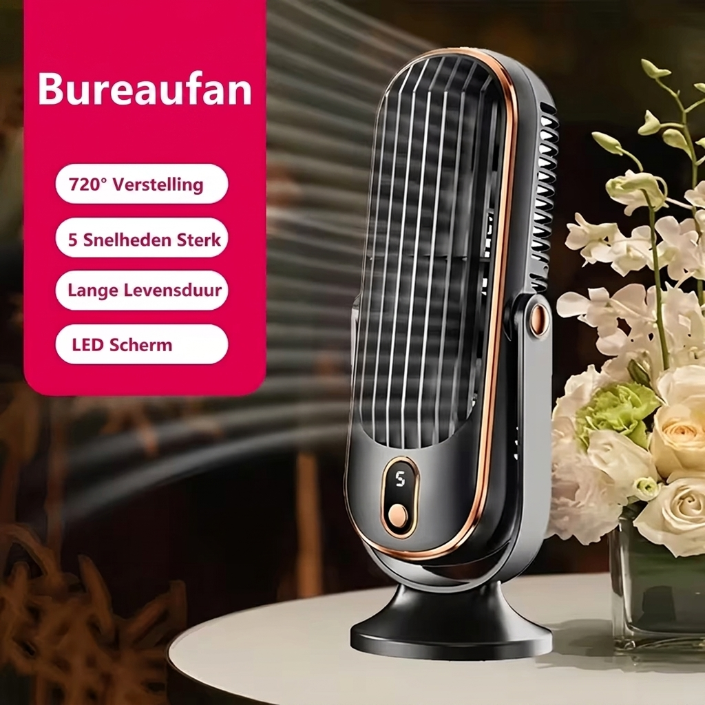 Ventilateur de bureau silencieux, mini refroidisseur d'air portable USB. Parfait pour maison, été.