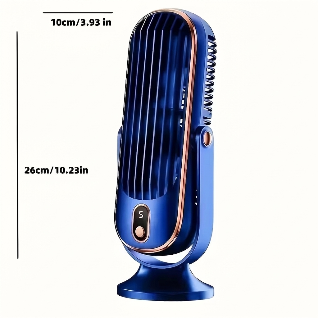 Profitez de la fraîcheur avec ce mini ventilateur portable, un refroidisseur d'air pour bureau ou maison.