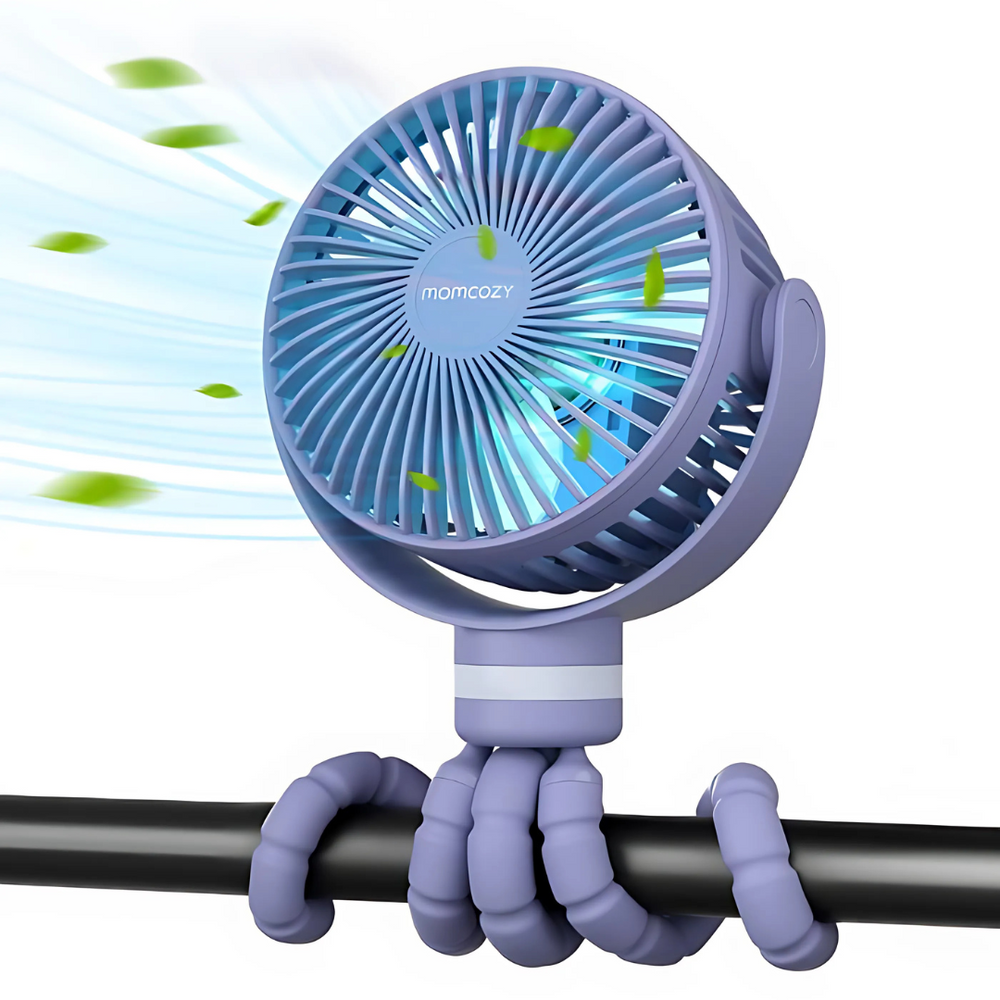 Ventilateur silencieux USB rechargeable, parfait pour bureau, voiture et activités extérieures en été. (95)
