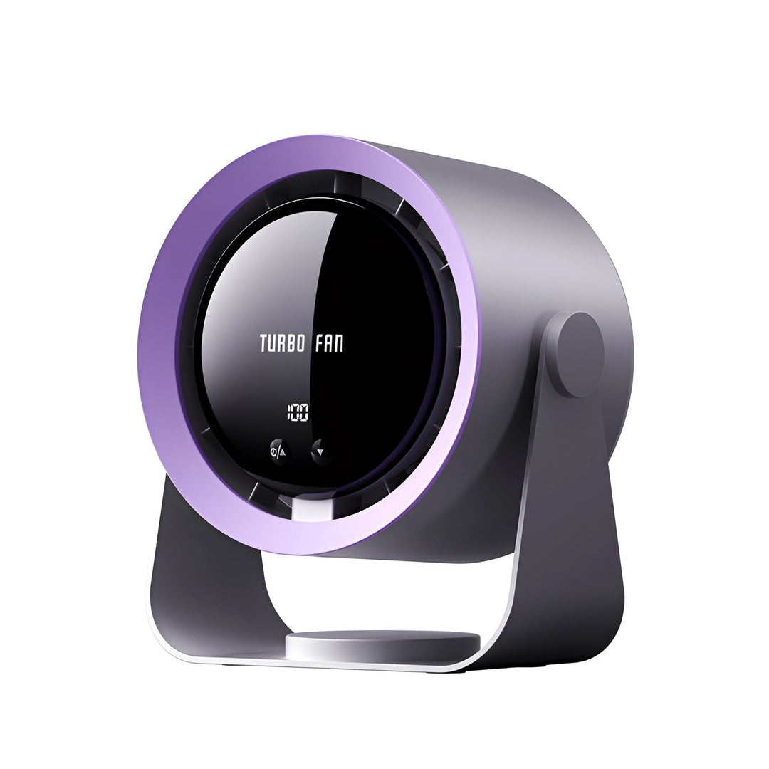 Ventilateur design sans pales, technologie silencieuse pour un confort optimal. Parfait pour maison et bureau moderne.