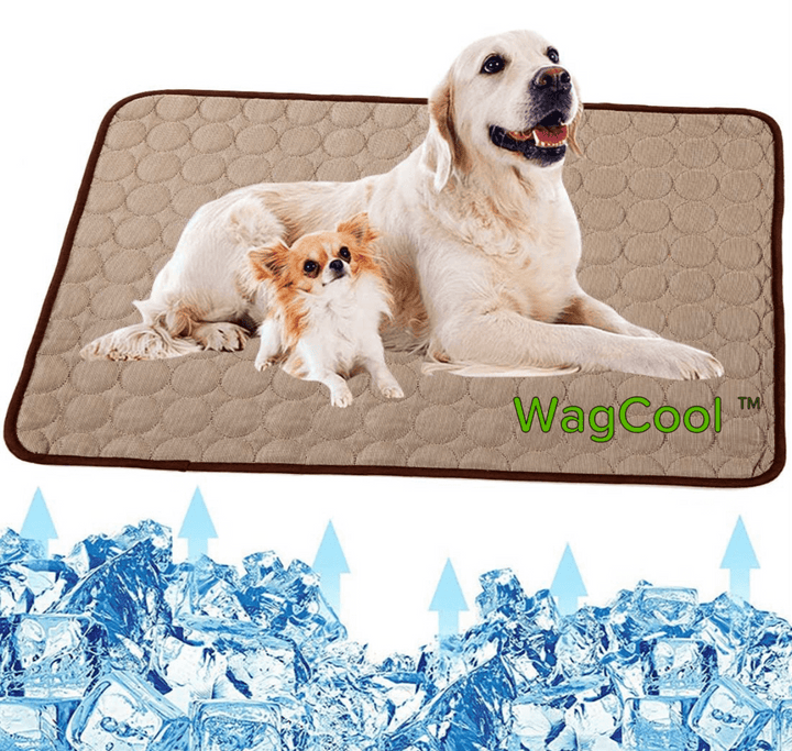 Tapis rafraîchissant pour animaux, technologie gel auto-refroidissant. Portable, sans eau, idéal contre la chaleur.