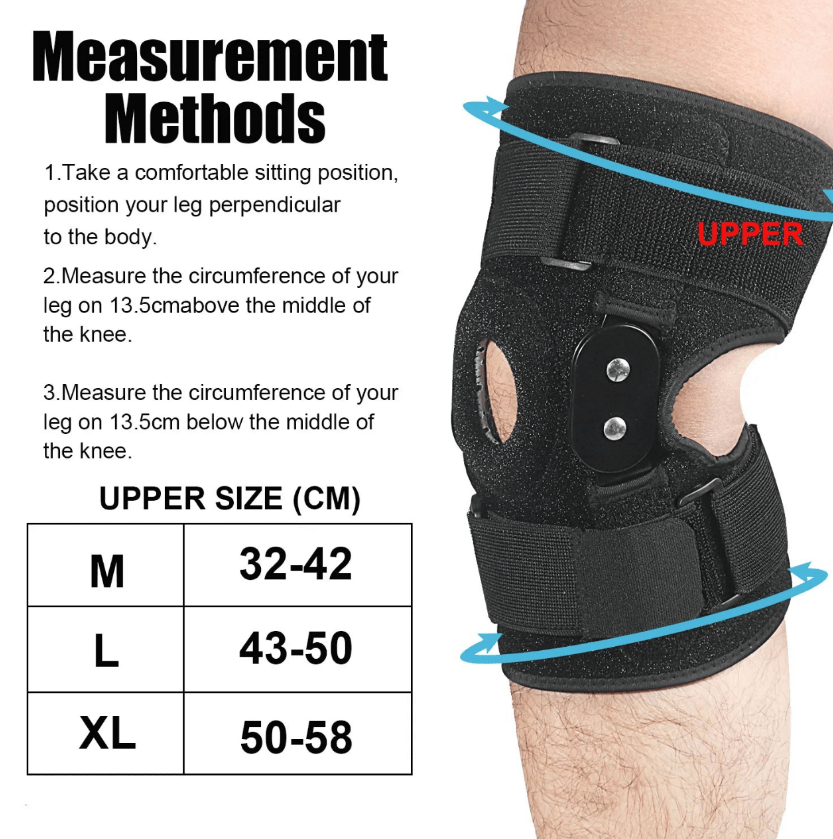Genouillère confort pour réhabilitation post-blessure; assure un soutien stable du genou et flexibilité.