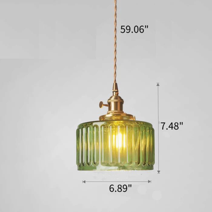 Design vintage pour suspension Ottilia en verre, éclairage chic pour tout intérieur.