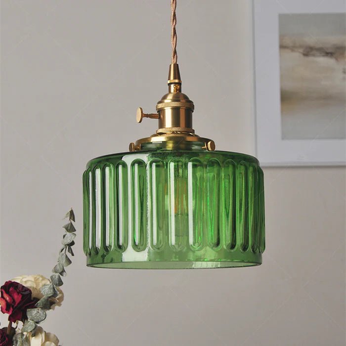 Luminaire de plafond Ottilia, verre vintage design, idéal pour salon ou chambre.