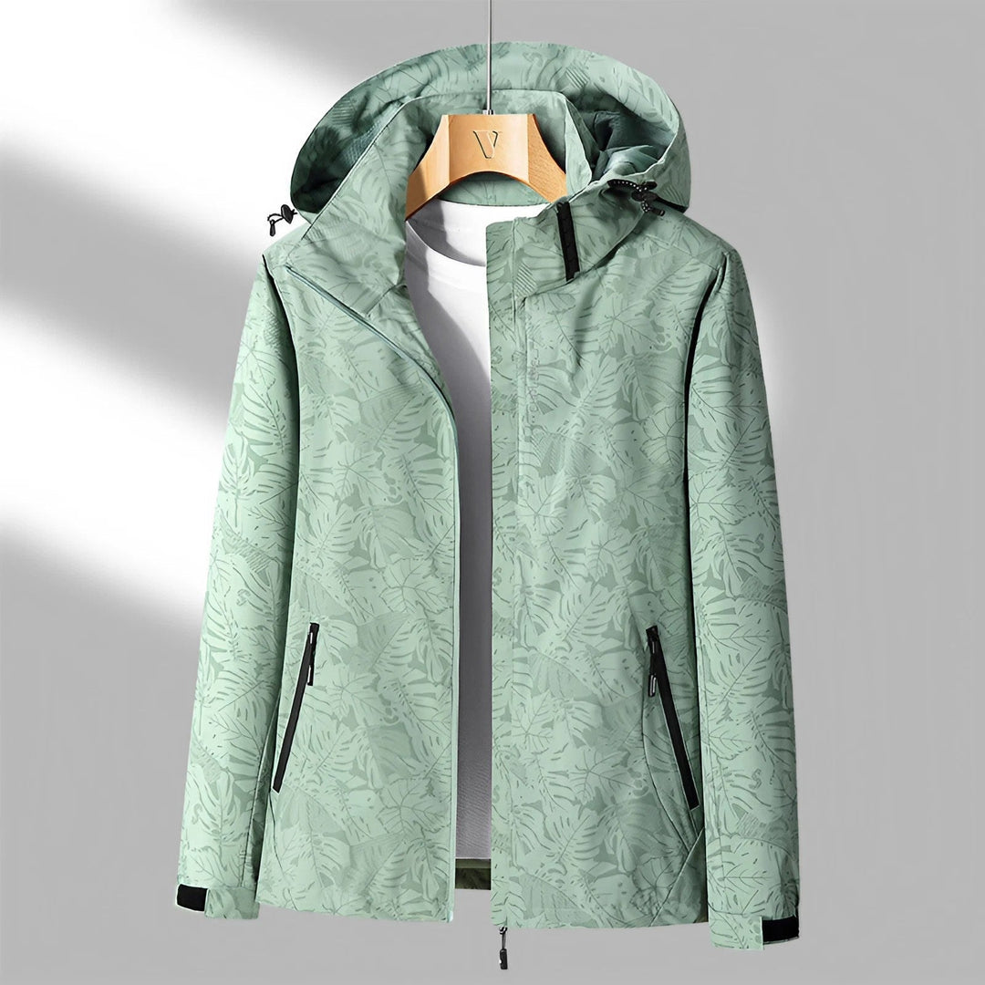 Blouson femme zippé à motif floral, parfait pour le quotidien et les loisirs.