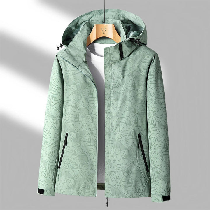 Blouson femme zippé à motif floral, parfait pour le quotidien et les loisirs.