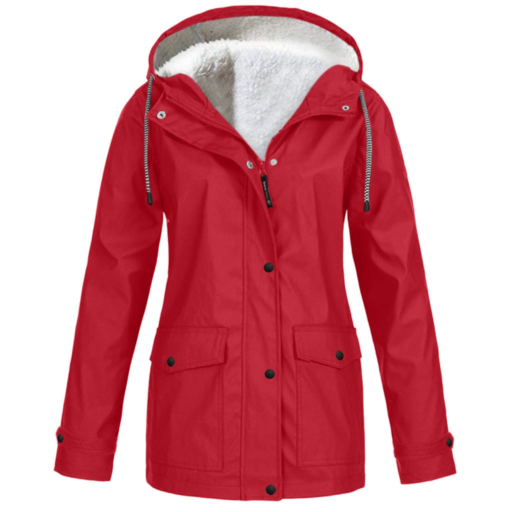 Mode femme : veste imperméable chic et polyvalente, coupe-vent, parfaite pour toutes les saisons.