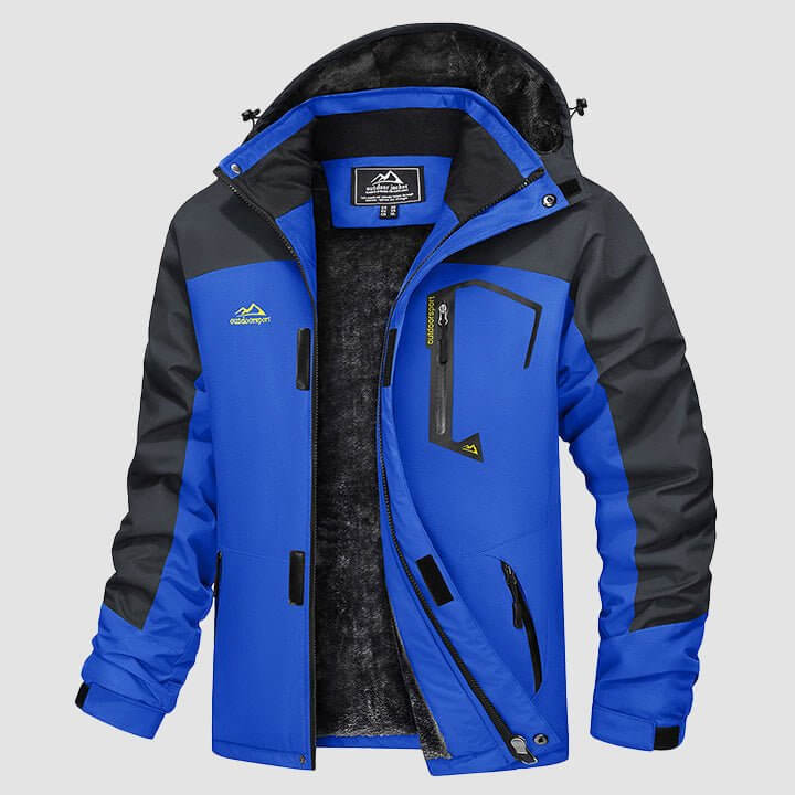 Veste hiver homme confortable, chaude et imperméable, indispensable pour ski, snowboard et sports de montagne.