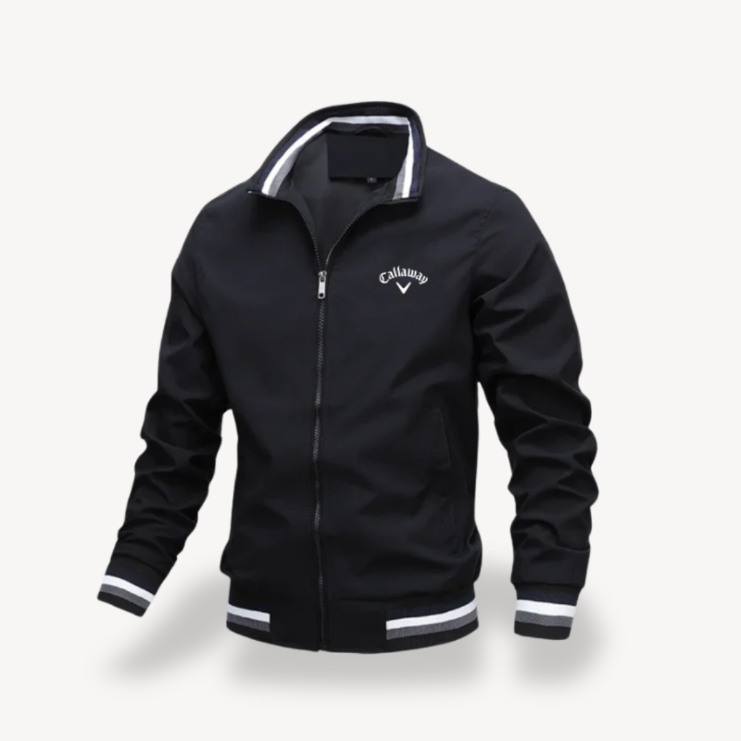 Veste de golf homme élégante, coupe-vent déperlante, parfaite pour le sport, les loisirs et l'extérieur.