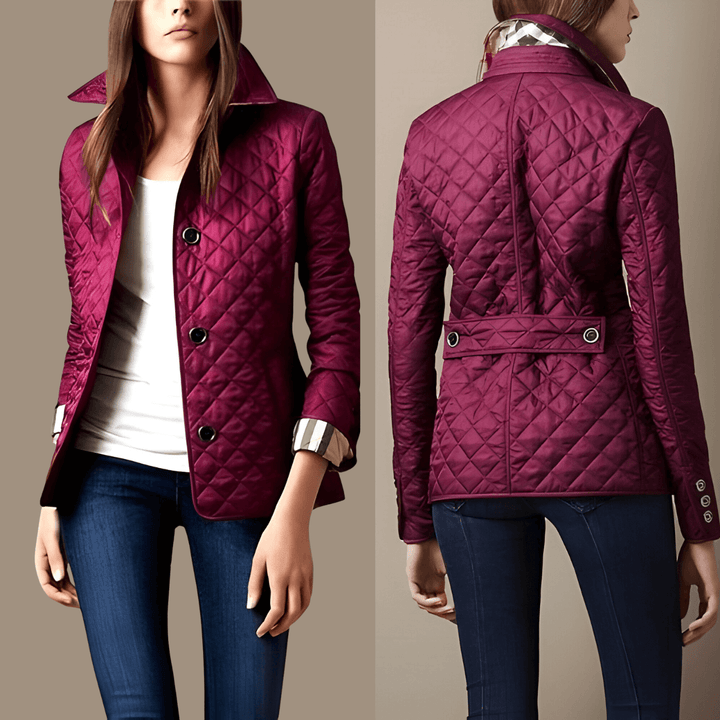 Veste femme élégante et respirante, style luxe. Idéale pour le bureau ou un look décontracté chic au printemps.