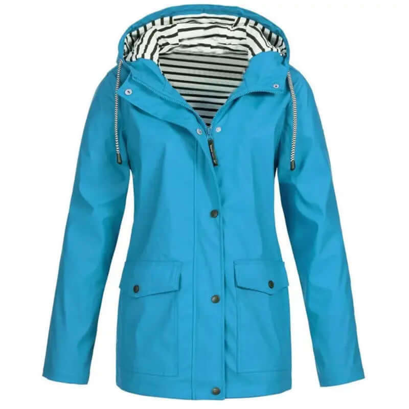 Veste femme polyvalente, imperméable et coupe-vent, vêtement extérieur mode pour toute saison.