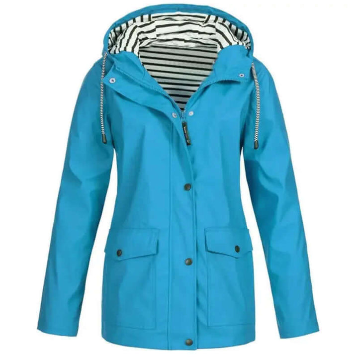 Veste femme polyvalente, imperméable et coupe-vent, vêtement extérieur mode pour toute saison.