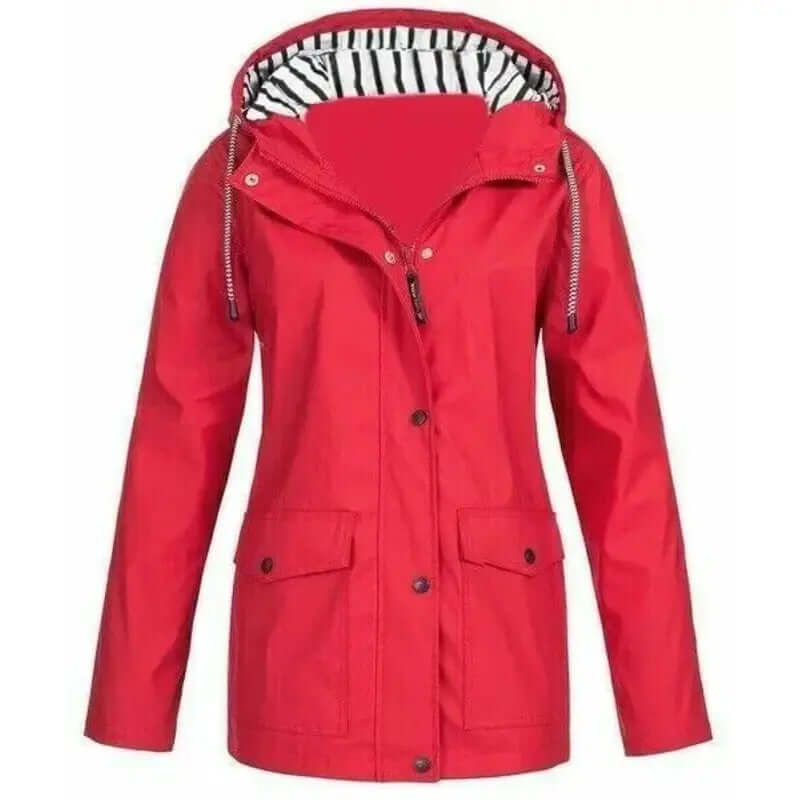 Veste femme coupe-vent, protection optimale contre la pluie. Idéale pour le printemps et l'automne.
