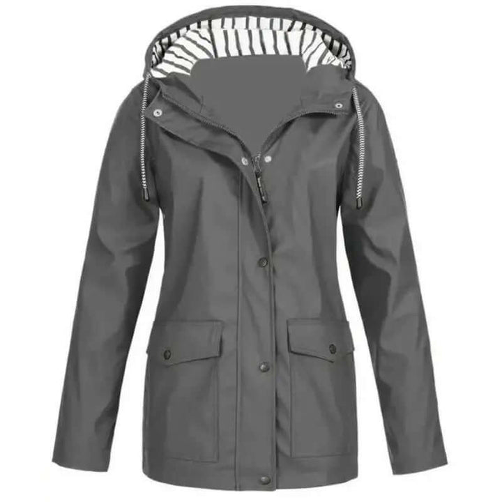 Manteau imperméable élégant pour femme, vêtement extérieur léger, protection contre les intempéries.