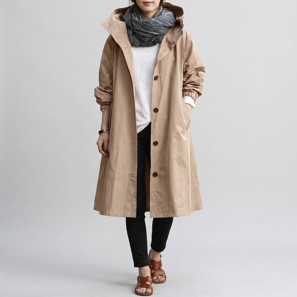 Veste imperméable femme tendance, style urbain décontracté, idéale pluie et vent. Vêtement printemps automne.