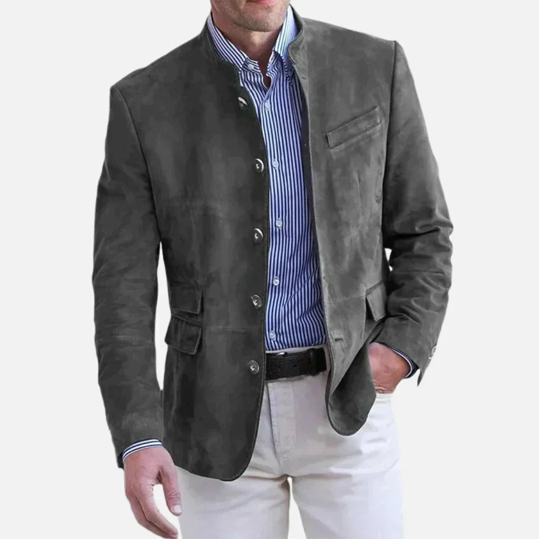 Veste homme habillée, coupe impeccable, mode italienne pour garde-robe intemporelle et chic.