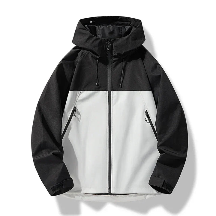 Veste shell homme décontractée et polyvalente, parfaite pour le style urbain ou l'extérieur, protection coupe-vent.