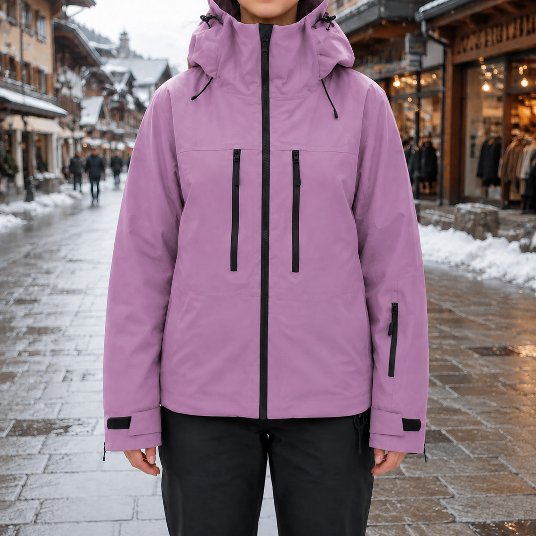 Veste de snowboard unisexe coupe-vent et chaude, avec capuche. Idéale pour les pistes et la mode hiver.