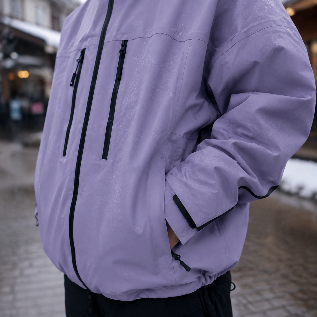 Veste de sport unisexe pour la montagne, chaude et flexible, parfaite pour le ski et le snowboard.