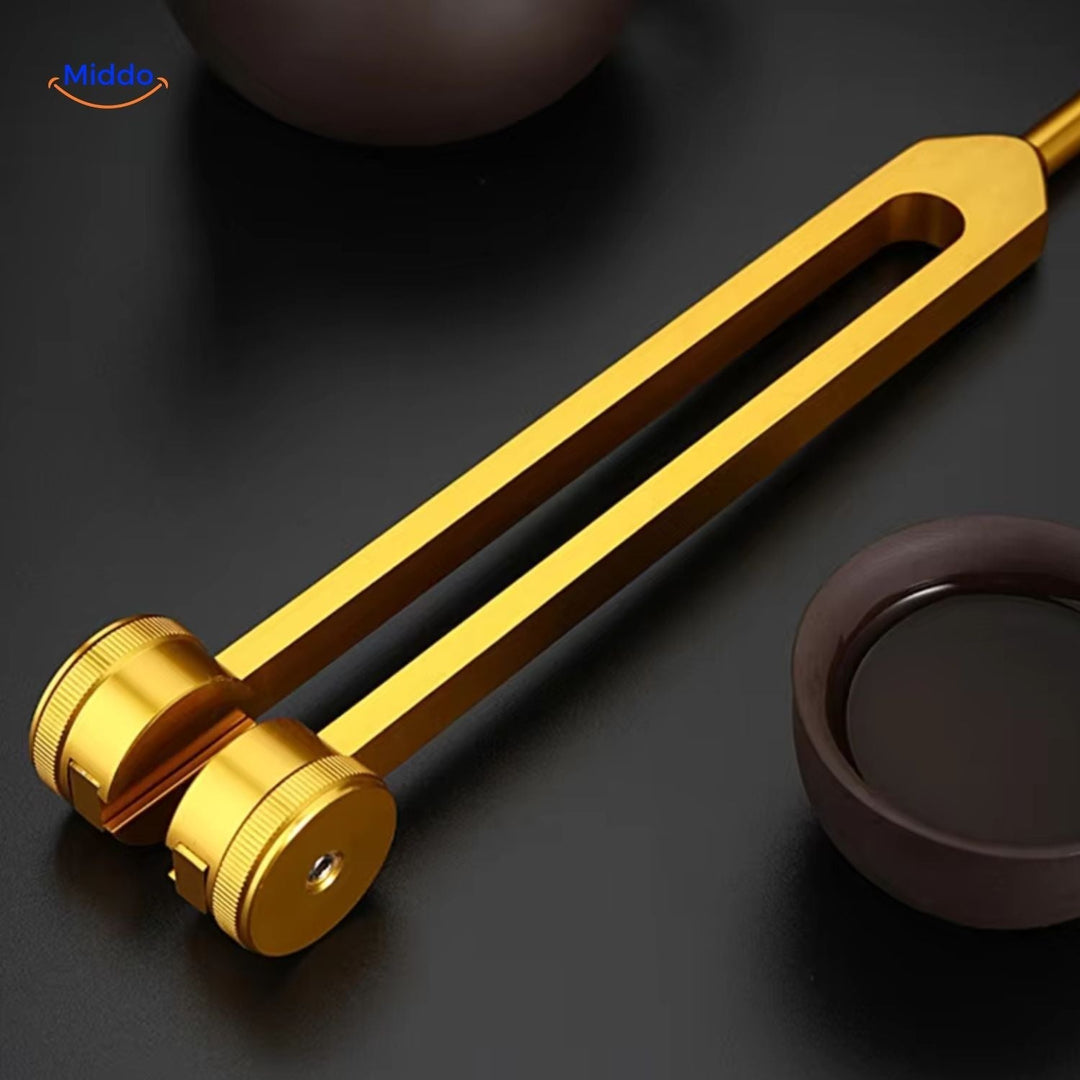 Diapason de guérison vibratoire ZenTonic, harmonisant les énergies pour un calme intérieur durable.