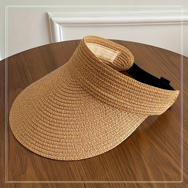Visière femme chic, pliable et large bord pour une protection solaire optimale en été. Parfaite pour plage, voyage.