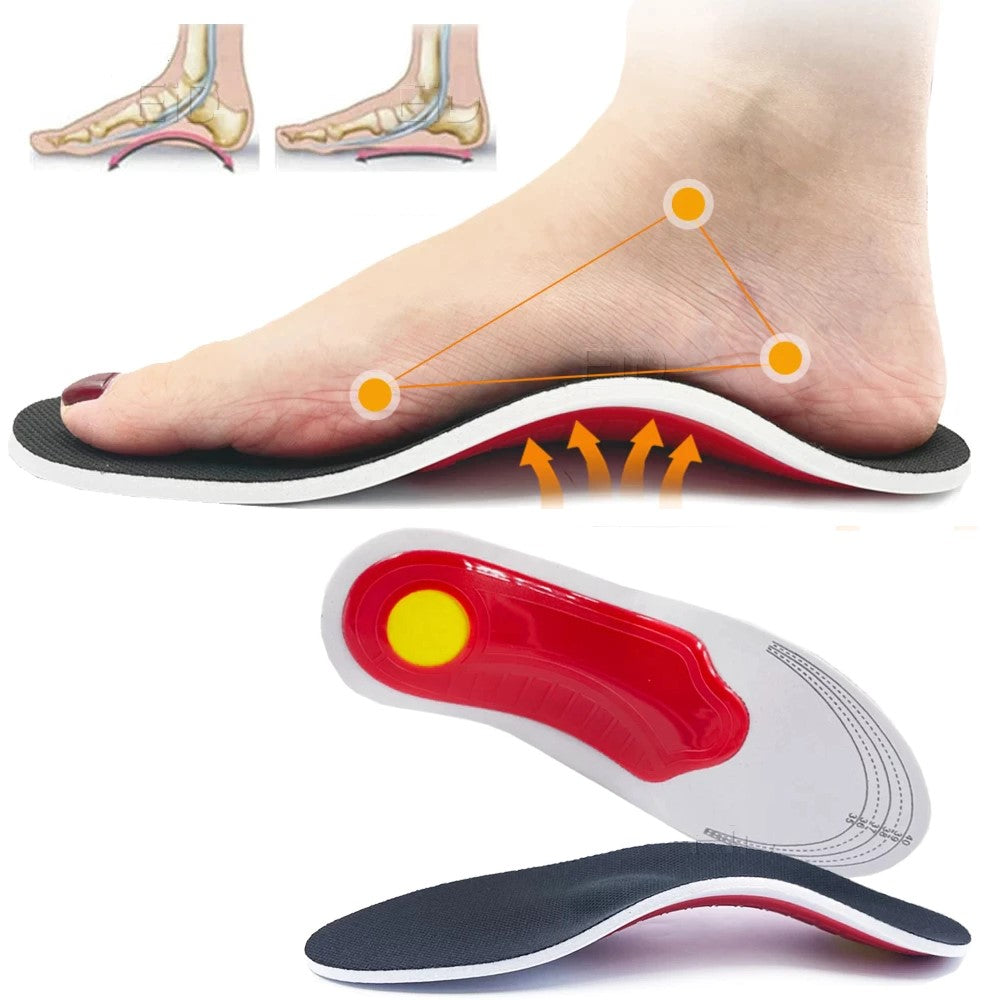Semelles orthopédiques 3D pour soutien plantaire optimal, confort durable et soulagement douleur pied.