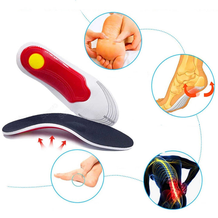 Semelles 3D ergonomiques offrant un soutien optimal et un amorti supérieur pour la santé du pied.