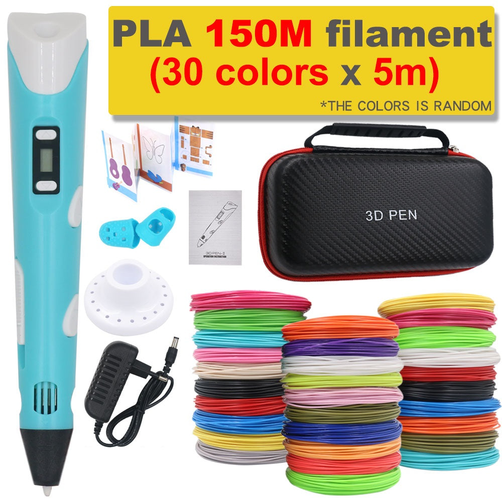 Stylo 3D pour sculpter l'air. Kit complet avec filament PLA pour une expérience artistique immersive.