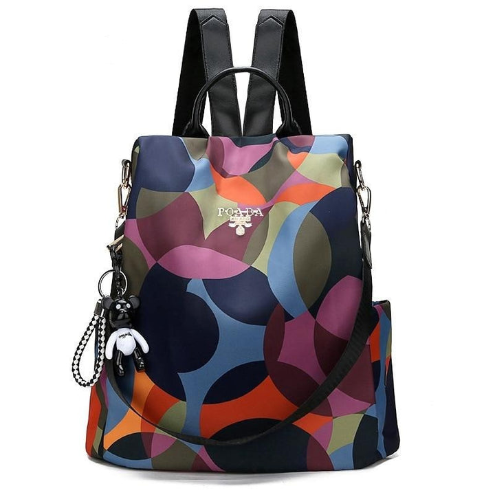 Sac à dos femme anti-vol avec fermetures cachées, sécurisant pour vos effets personnels, parfait pour la ville.