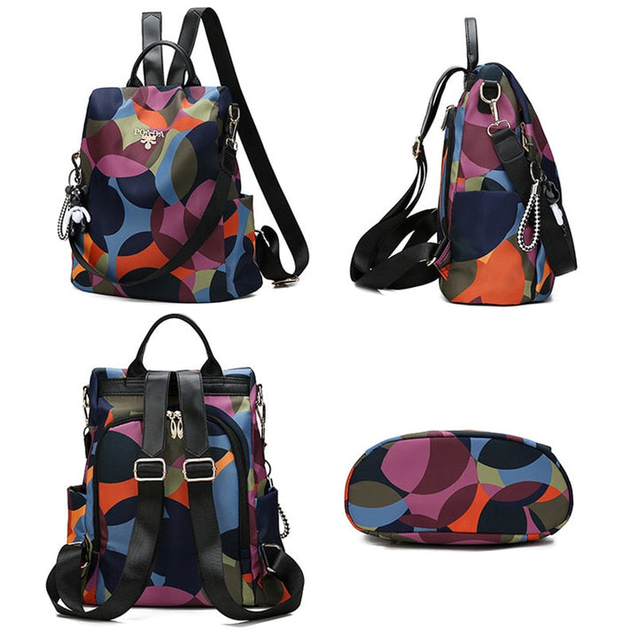 Sac à dos femme élégant, matière résistante à l'eau et durable, conçu pour un usage quotidien et les voyages.