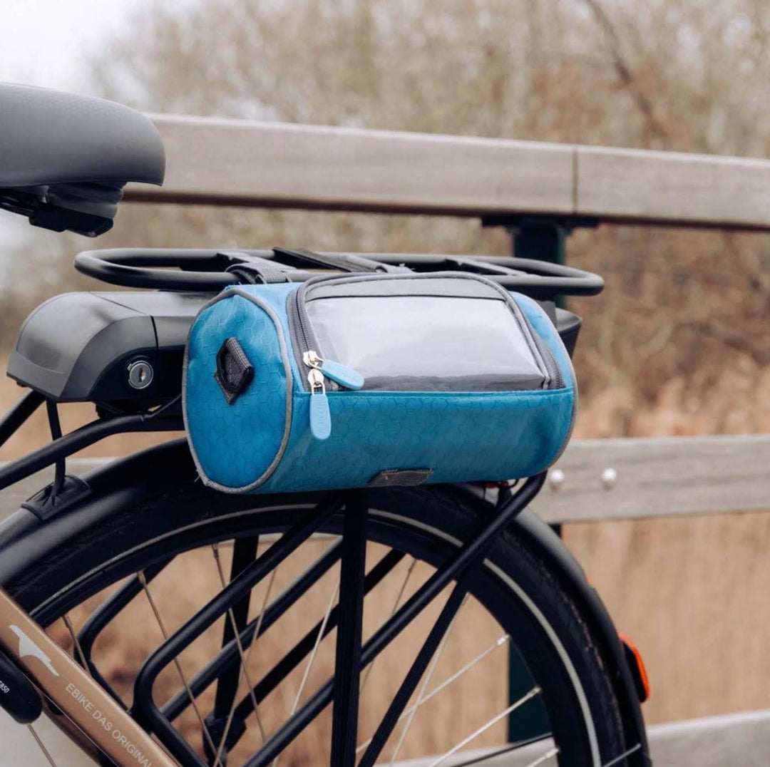 Sacoche vélo étanche avec fenêtre tactile pour smartphone, idéale pour naviguer à vélo et protéger votre téléphone.