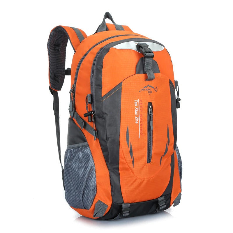 Sac à dos de voyage unisexe avec multi-compartiments pour une organisation optimale en randonnée et aventure en plein air.