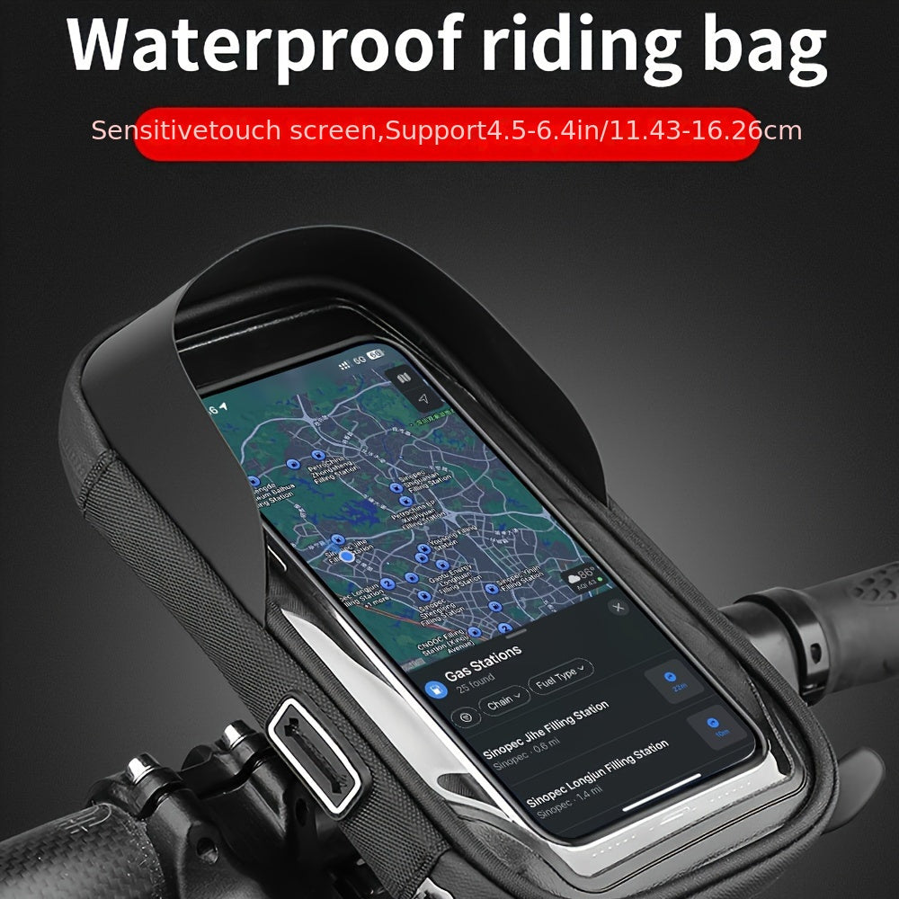 Support étanche 360° pour téléphone de vélo ou moto, protège votre smartphone des intempéries en navigation GPS.